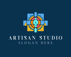 Mosaic Church Art logo design