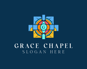 Mosaic Church Art logo design