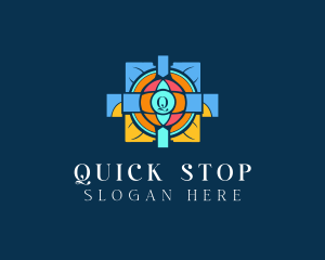 Mosaic Church Art logo design