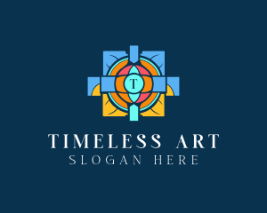 Mosaic Church Art logo design