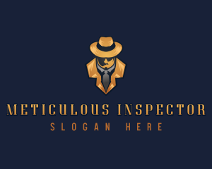 Inspector Detective Man logo design