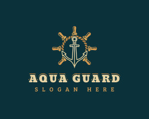 Sailor Anchor Helm logo design