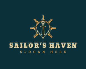 Sailor Anchor Helm logo design