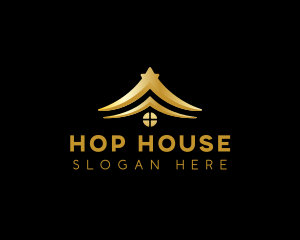 Roof House Real Estate logo design