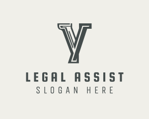 Paralegal Notary Letter Y logo