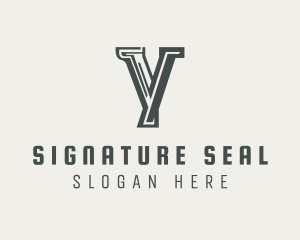 Paralegal Notary Letter Y logo