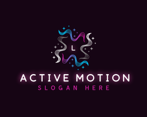 Star Wave Motion logo design