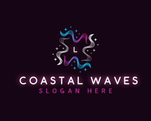 Star Wave Motion logo design