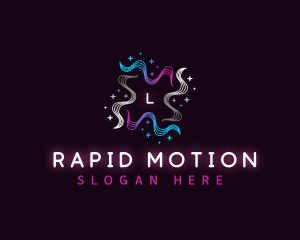 Star Wave Motion logo design