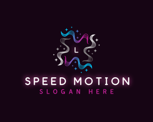 Star Wave Motion logo design