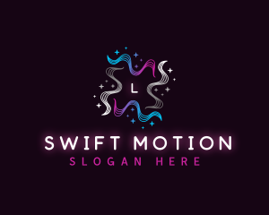 Star Wave Motion logo design