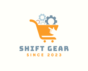 Online Gears Shopping logo design