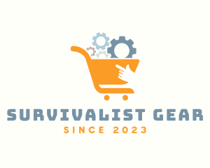 Online Gears Shopping logo design