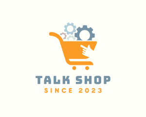 Online Gears Shopping logo design