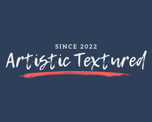 Brush Texture Wordmark logo design