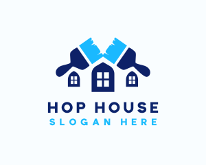 House Paint Refurbish logo design