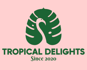 Tropical Palm Bird logo design