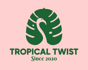 Tropical Palm Bird logo design