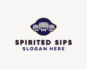 Beer Barrels Bar logo design