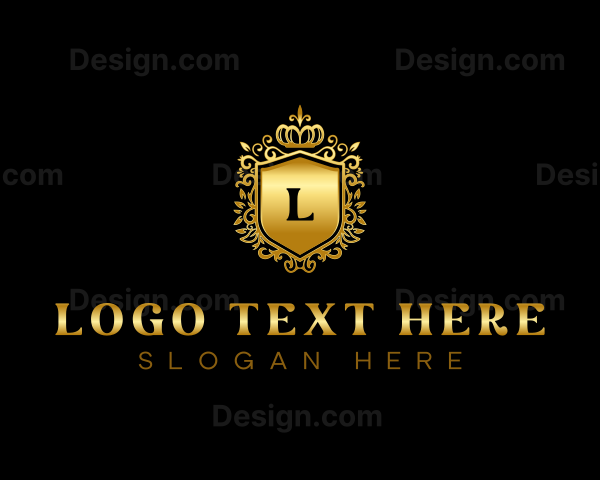 Luxury Crown Shield Logo