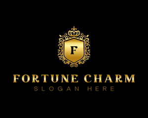 Luxury Crown Shield  logo design