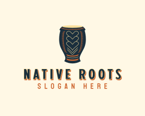 African Native Drum logo