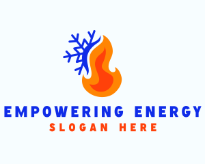 Snow Fire Thermal  logo design