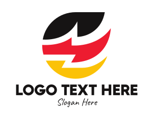 German Zigzag Flag  logo