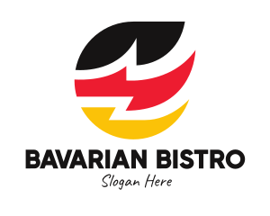 German Zigzag Flag  logo design