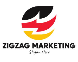 German Zigzag Flag  logo