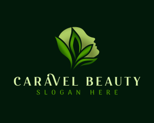 Beauty Face Leaves  logo design