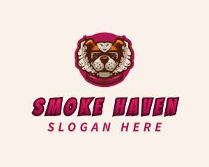 Vaping Dog Smoke logo design