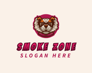 Vaping Dog Smoke logo design