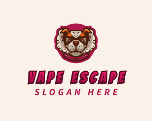 Vaping Dog Smoke logo design