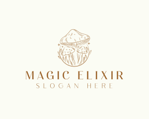 Magical Mushroom Fungi logo design