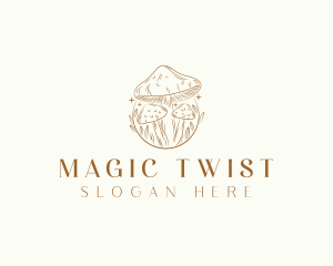 Magical Mushroom Fungi logo design