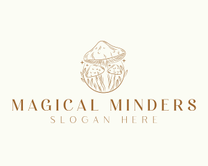 Magical Mushroom Fungi logo design