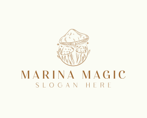 Magical Mushroom Fungi logo design