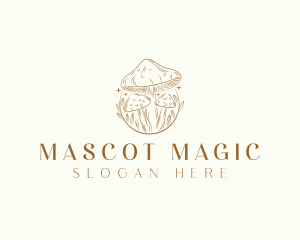 Magical Mushroom Fungi logo design