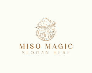 Magical Mushroom Fungi logo design