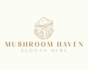 Magical Mushroom Fungi logo design