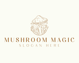 Magical Mushroom Fungi logo design