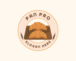 Croissant Bread Baking logo design