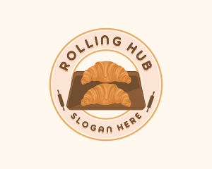 Croissant Bread Baking logo design