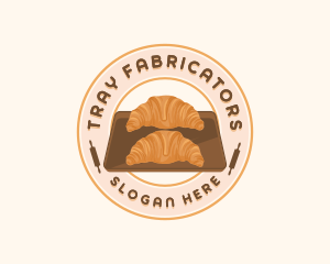 Croissant Bread Baking logo design