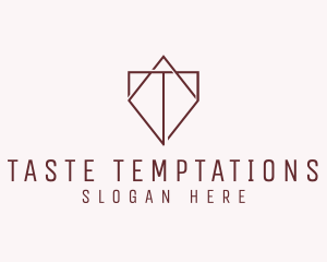 Diamond Company Letter T logo design