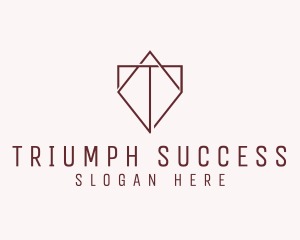 Diamond Company Letter T logo design