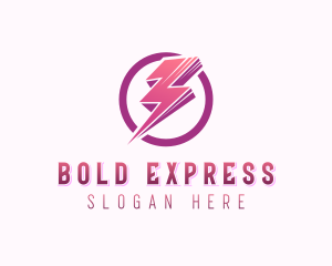 Lightning Express Charging  logo design