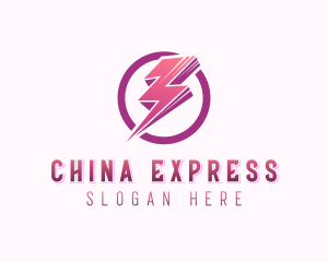 Lightning Express Charging  logo design