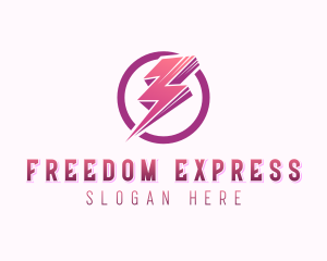 Lightning Express Charging  logo design